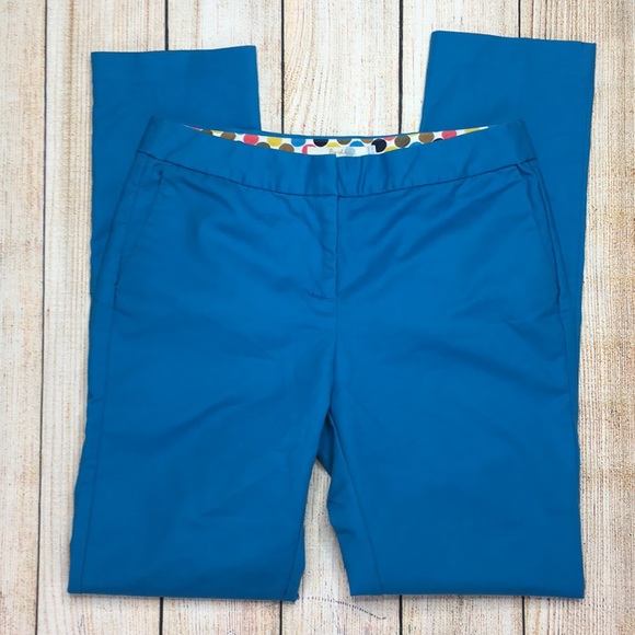 Boden Pants - Boden Bright Blue Cotton Straight Leg Pants